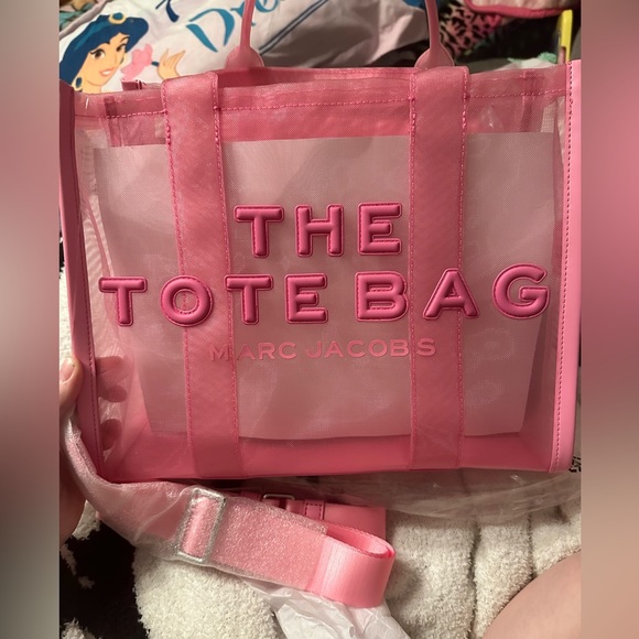Marc Jacobs Handbags - Marc Jacobs candy pink medium mesh tote bag